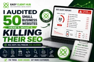 Small business SEO audit report showing 7 SEO mistakes